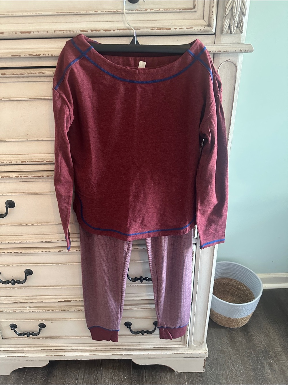 Free People Pajama Set in Wild Ginger Combo